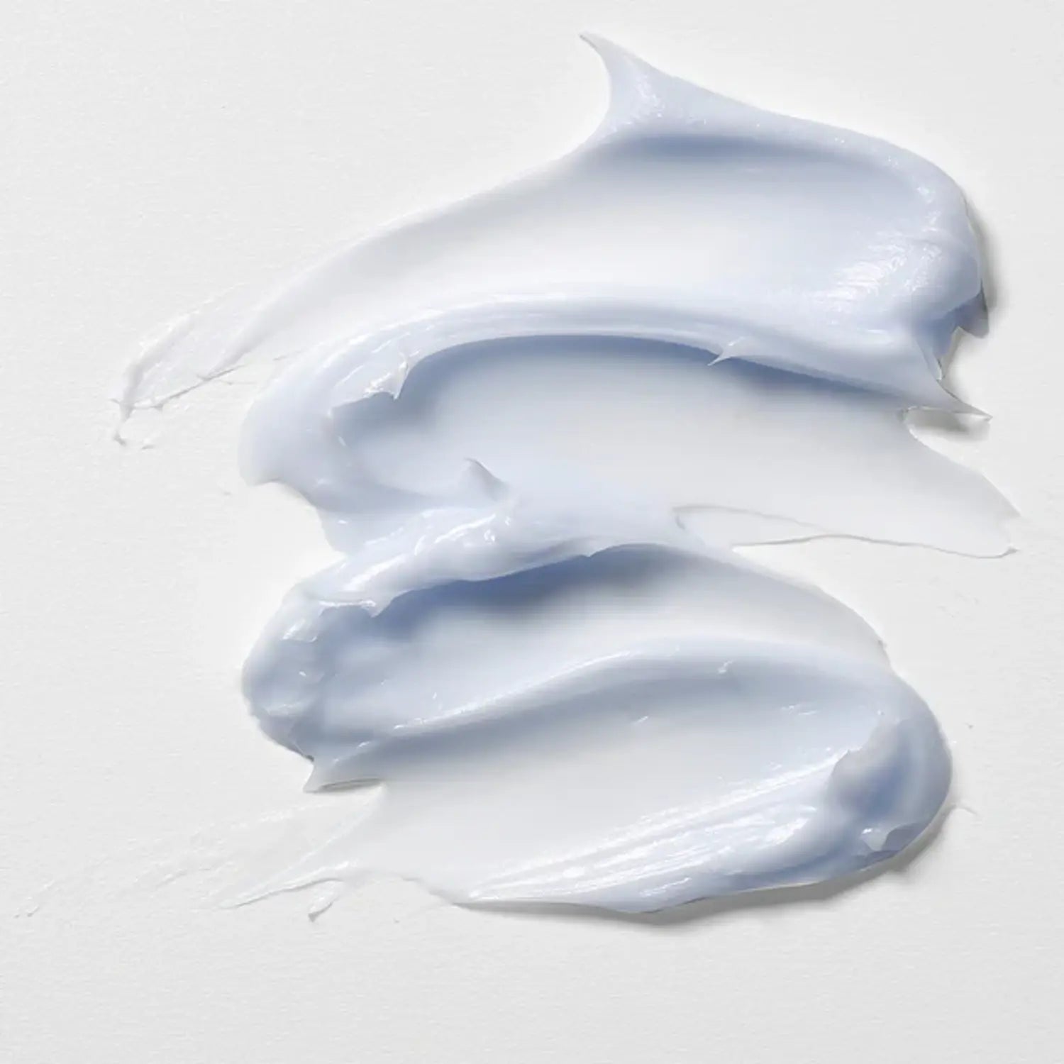 Clear Relief cream swatches in light blue gel texture