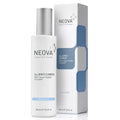 NEOVA gentle cleanser bottle with silver pump cap and box, 8.5 oz
