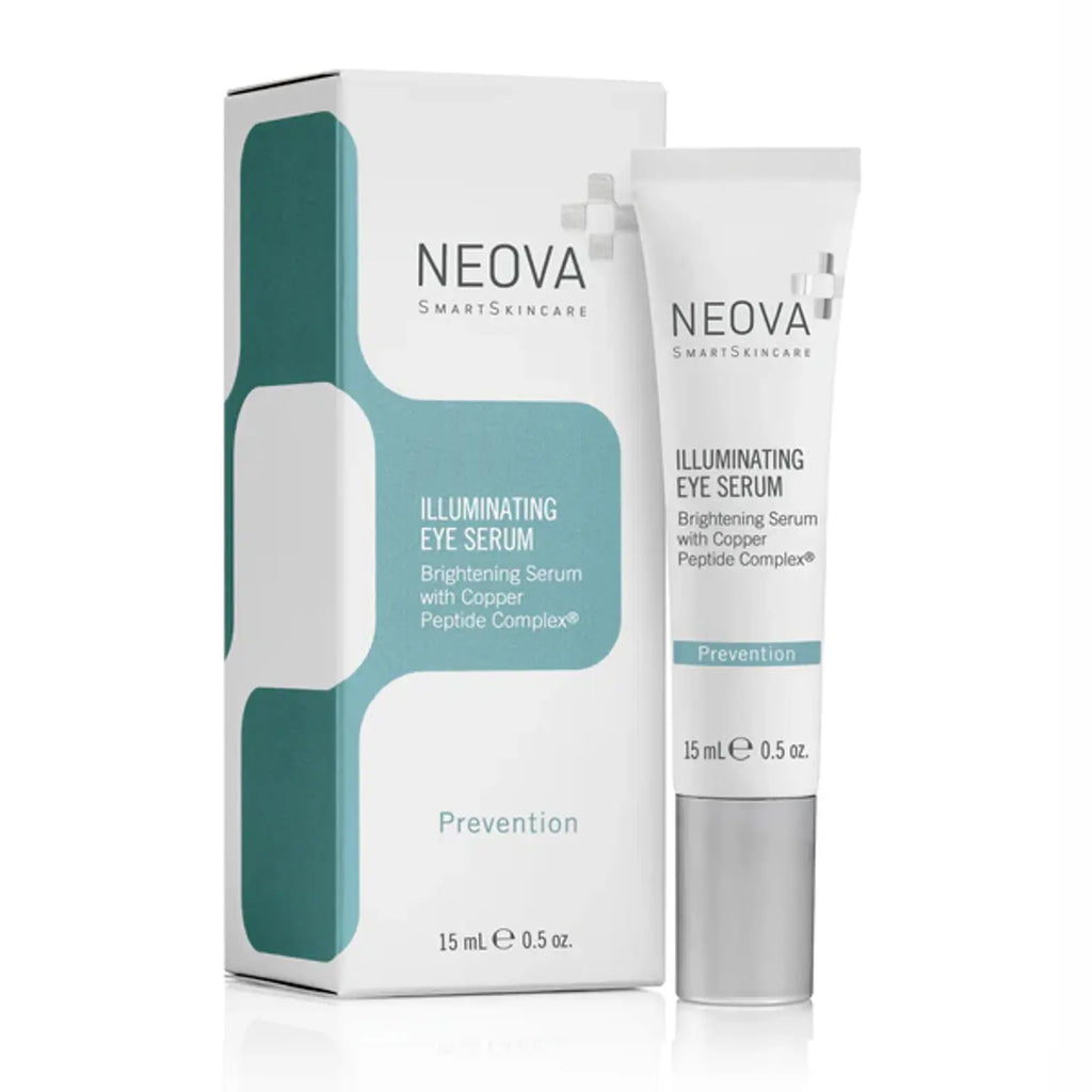 Neova Illuminating Eye Serum box and tube set, 0.5 oz