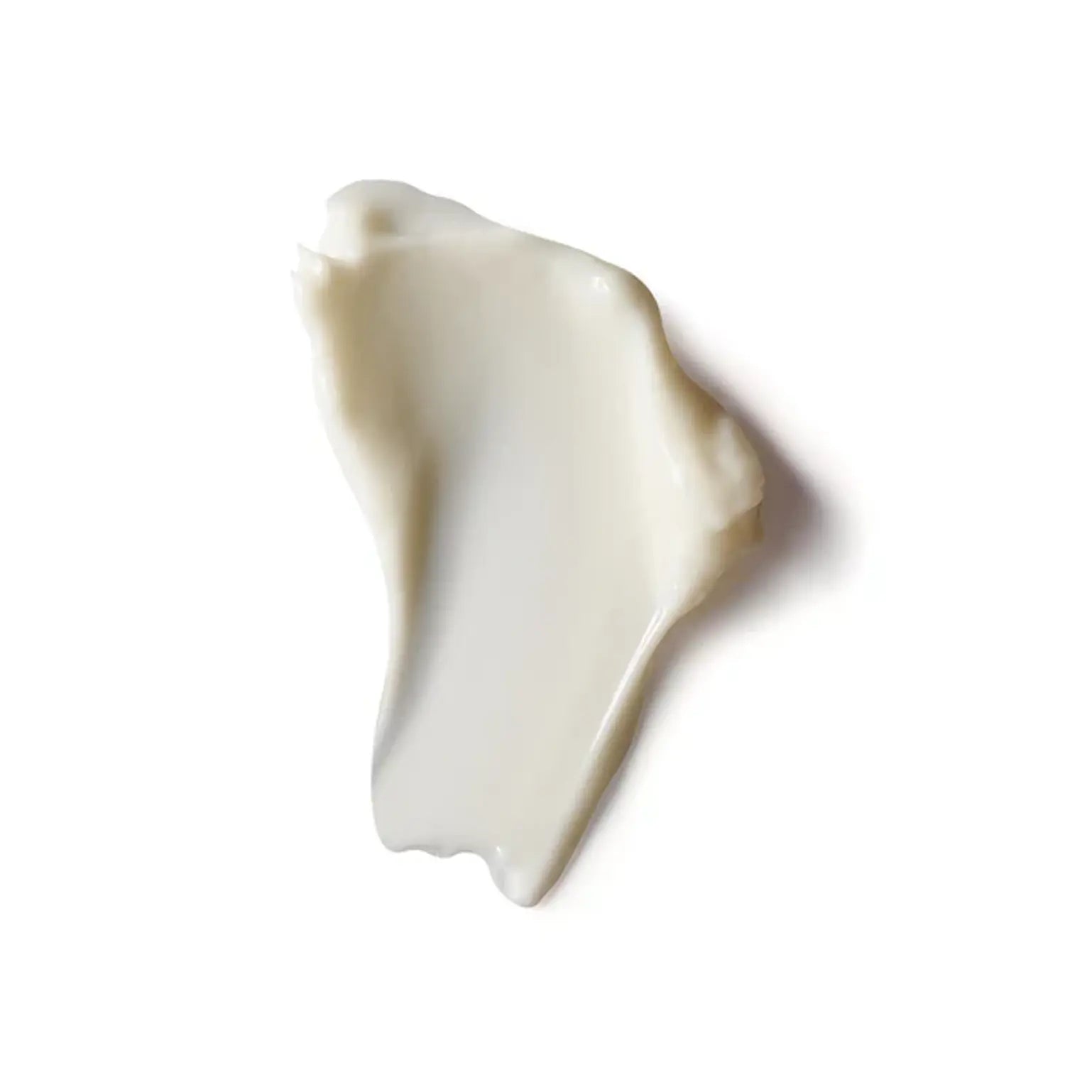 Overnight repair cream texture swatch, thick opaque white gel