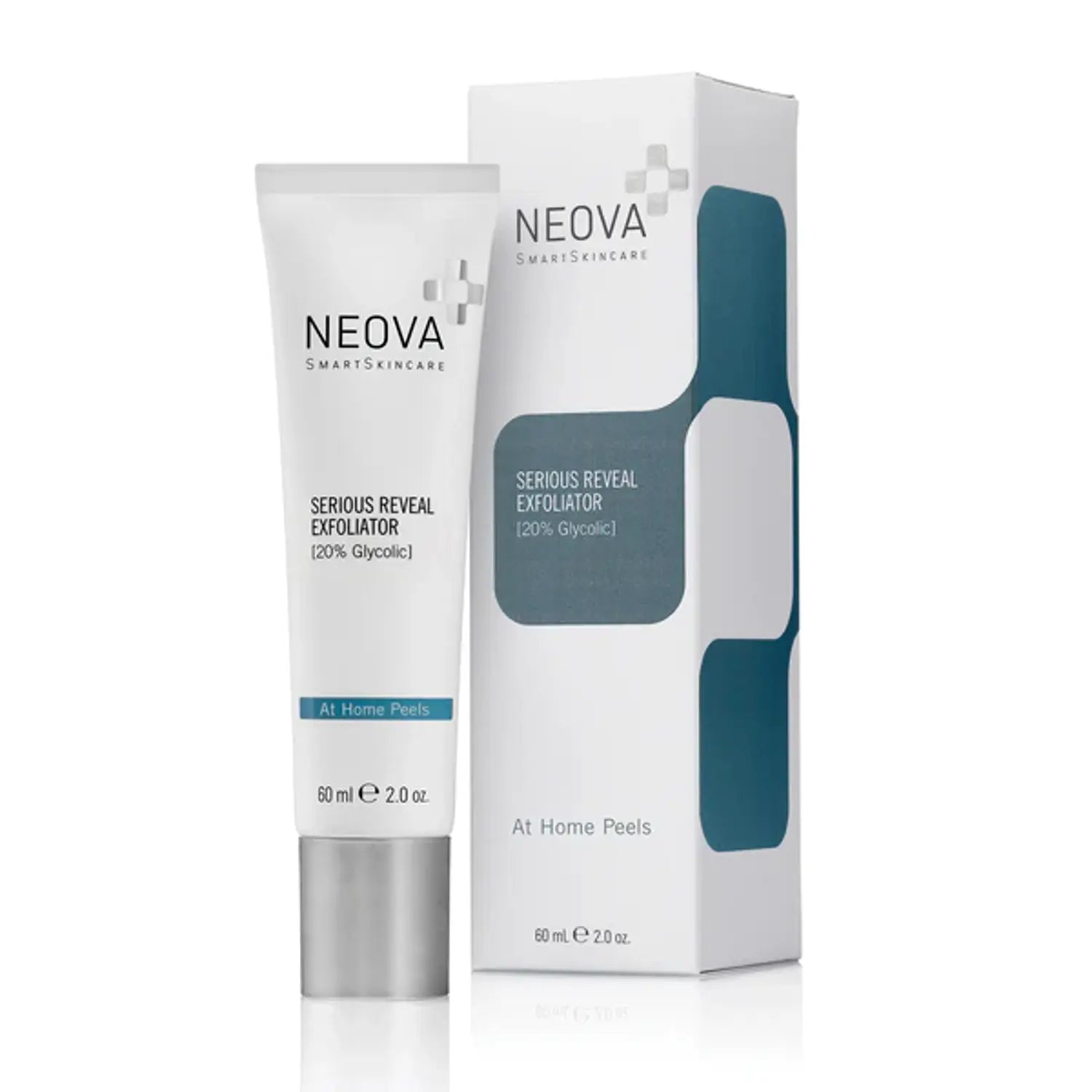 Neova exfoliator tube with box, Serious Reveal, 2 oz, 20% glycolic acid
