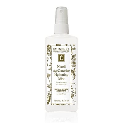 EMINENCE Neroli Age Corrective Hydrating Mist spray bottle, white pump