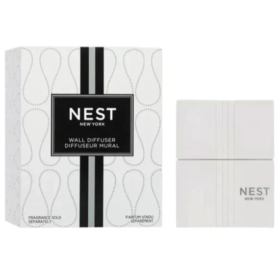 Wall diffuser device, white with NEST New York logo on front panel