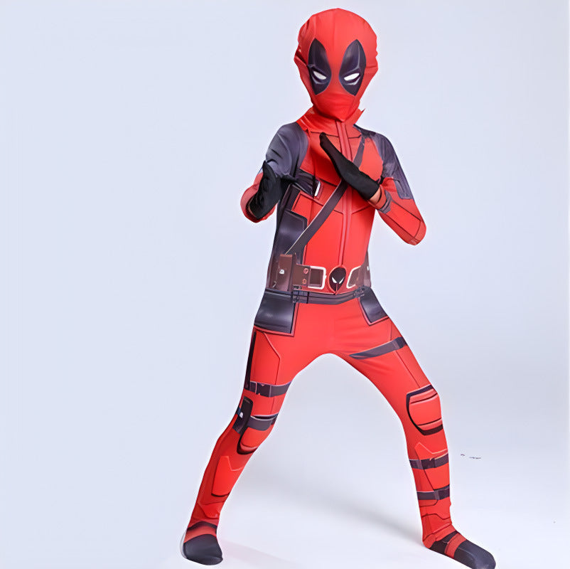 Deadpool tights kids costumes cosplay halloween Deadpool dance clothes anime costumes men