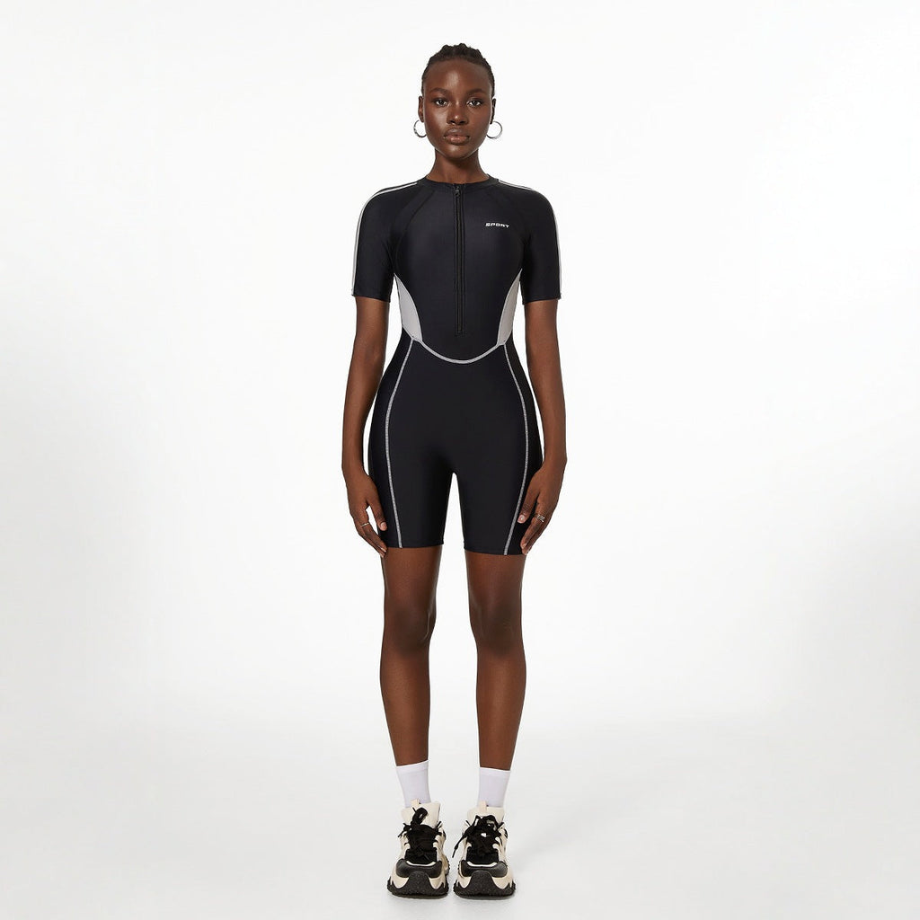 Shaping Sports One Piece Swimsuit Set Spring Diving Ladies Thickened Jumpsuit
