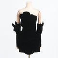 French Sexy Socialite Autumn Retro Tube Top Stitching Floral Dress High Sense Women