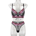 Popular Series Same High Quality Embroidered Metal V neck Sexy Suit Exquisite Embroidery Two Pieces
