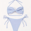 Sexy Light Blue Bikini Women Exclusive Swimwear