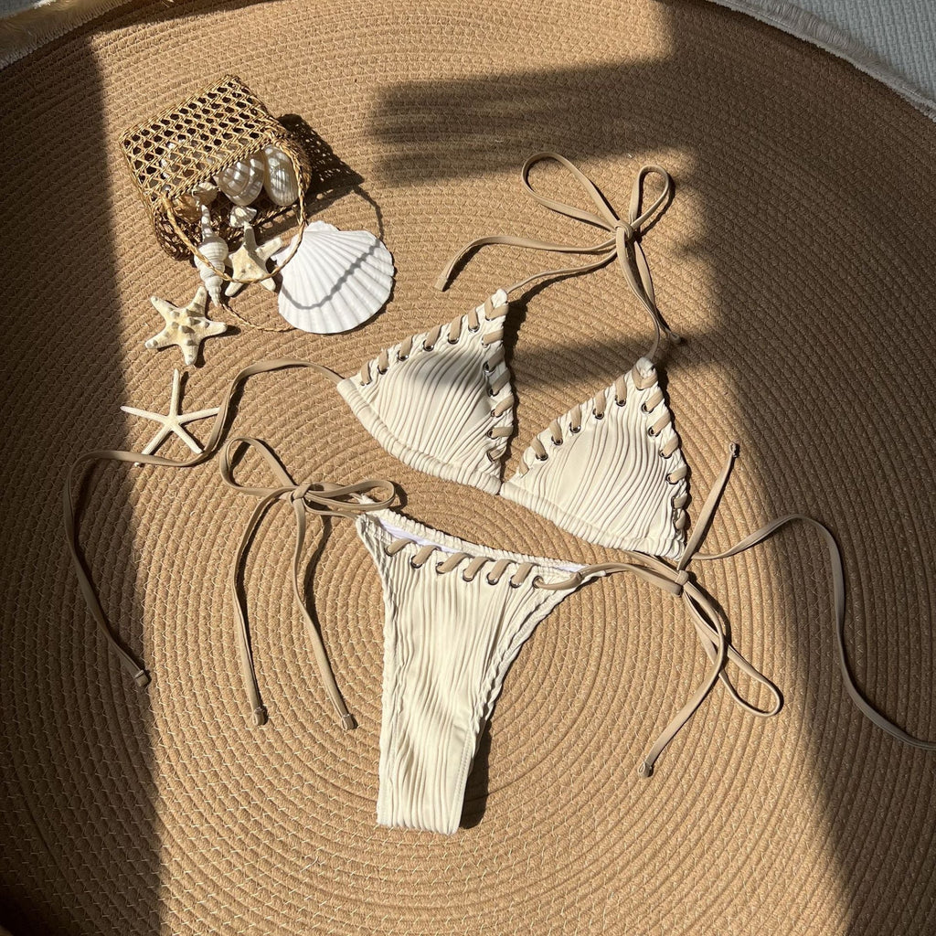 Fresh Sweet Personality Split Swimwear Swimsuit Bikini