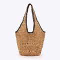 Woven Bag – Casual Beach Vacation Tote, Daily Versatile Commuter Purse, Unique Women's Accessory