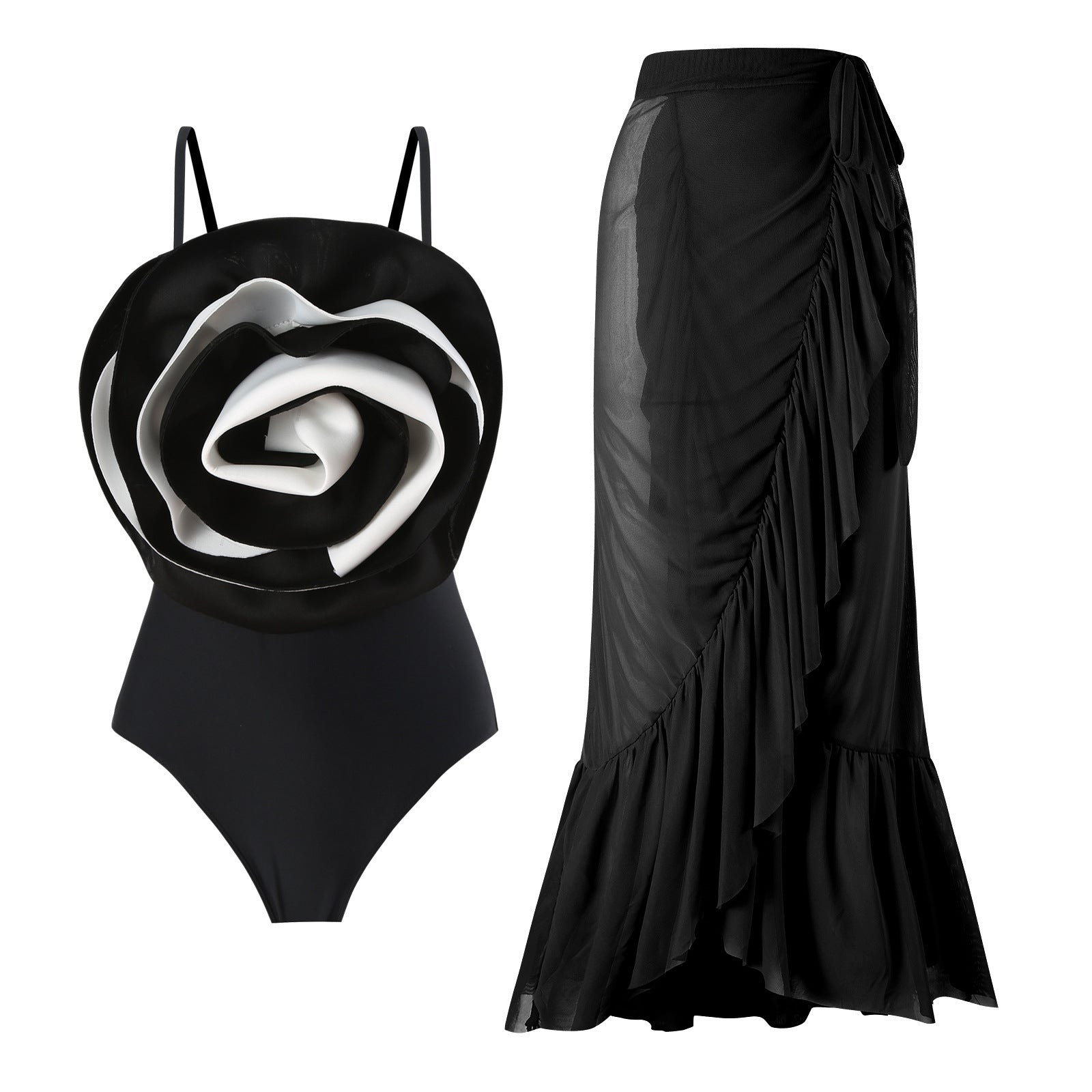 Covered Belly Backless Sexy Spring Swimsuit Women Slim Beach Dress