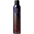 Oribe hair wave and shine spray bottle, dark purple and black.