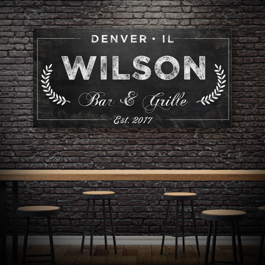Bar and Grill Sign IV