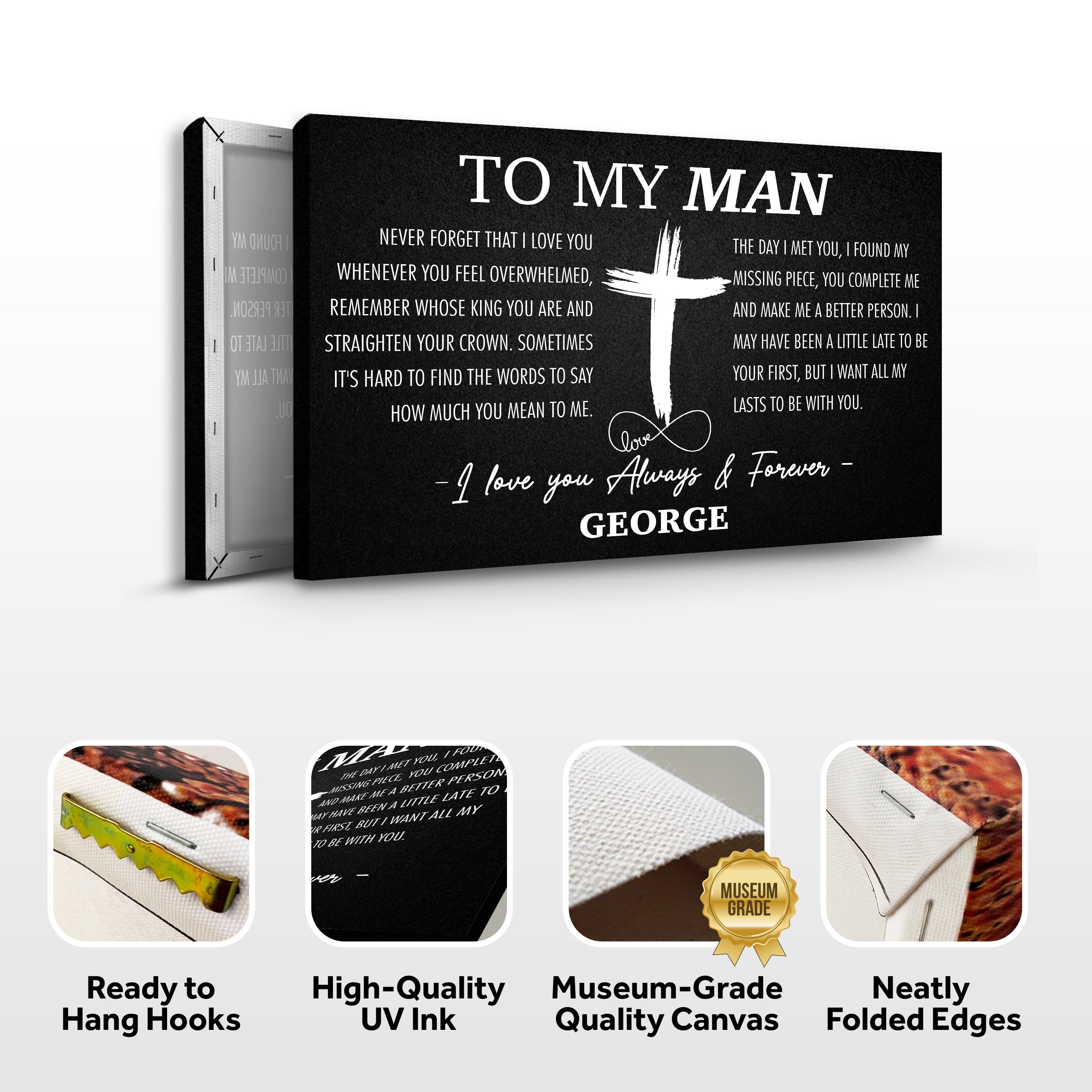 To My Man Father's Day Gift Sign
