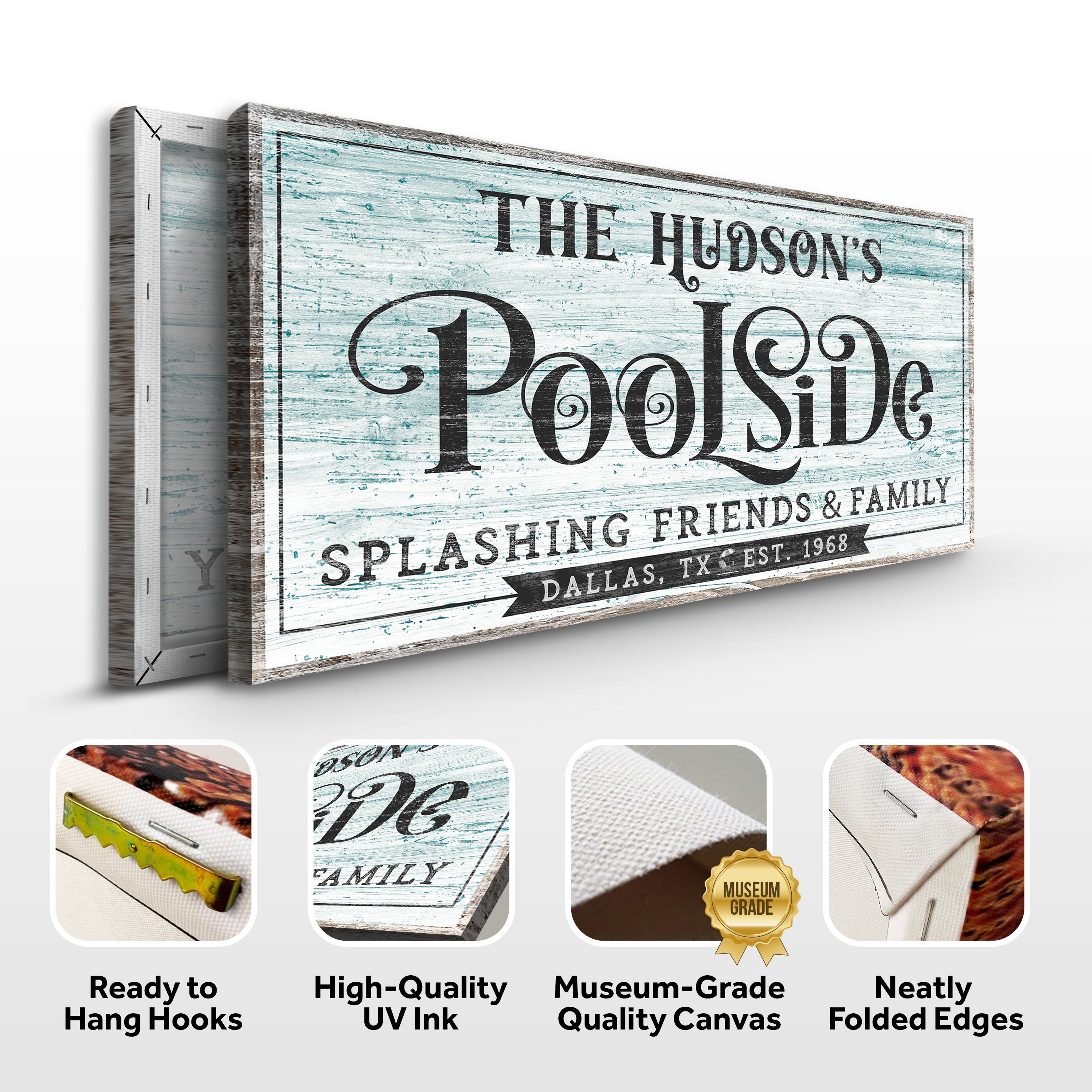 Personalized Poolside Sign
