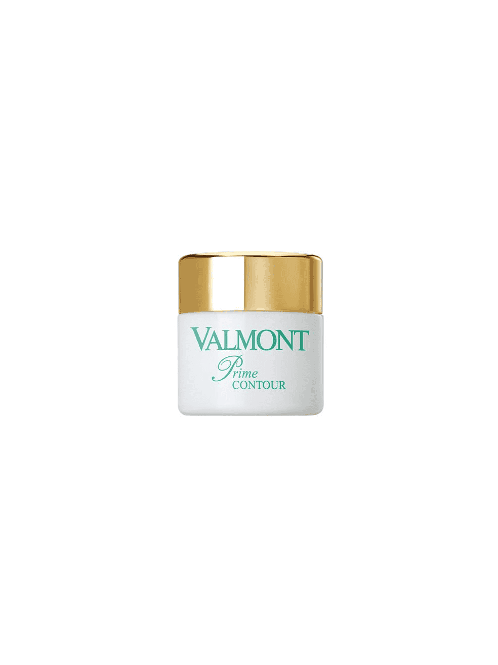 Valmont Prime Contour contour cream jar with gold lid and white container