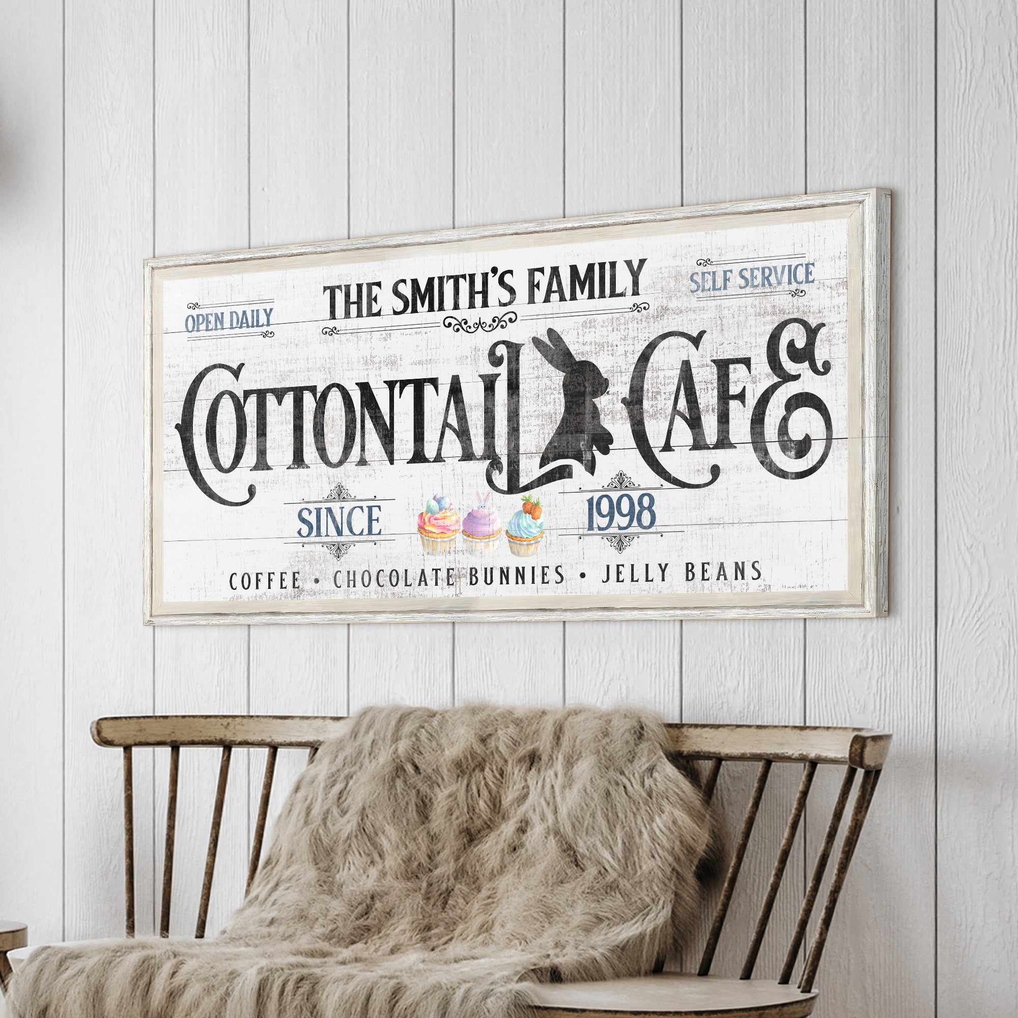Personalized Easter Bunny Sign