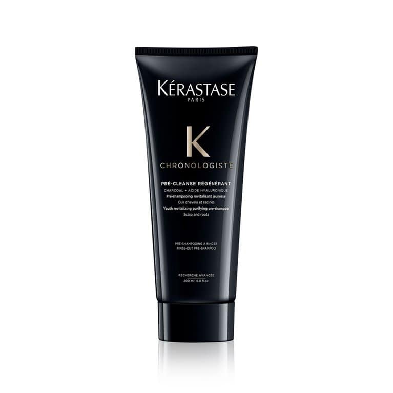 Kerastase Chronologiste pre-cleanse regenerant cleansing cream in dark tube, 6.8 oz