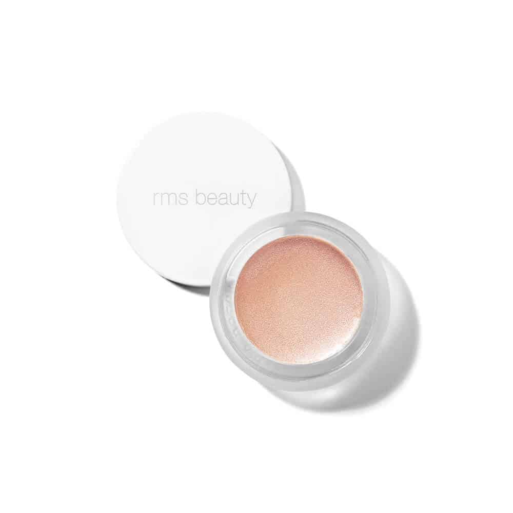 RMS Beauty Luminizer in rose-peach shimmer compact