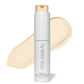 RMS Beauty ReEvolve natural finish foundation bottle with pale beige swatch