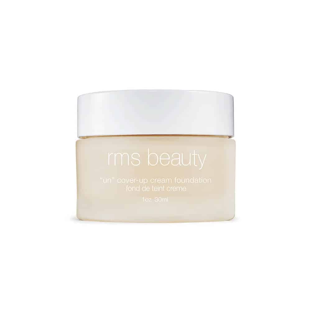 RMS UnCoverup cream foundation in light cream jar with white lid