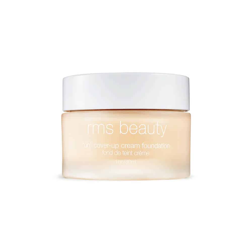 RMS UnCoverup cream foundation in neutral beige jar with white lid