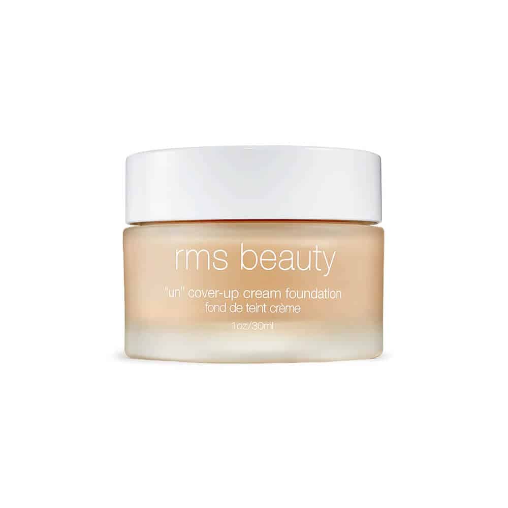 RMS UnCoverup cream foundation in pale beige jar with white lid