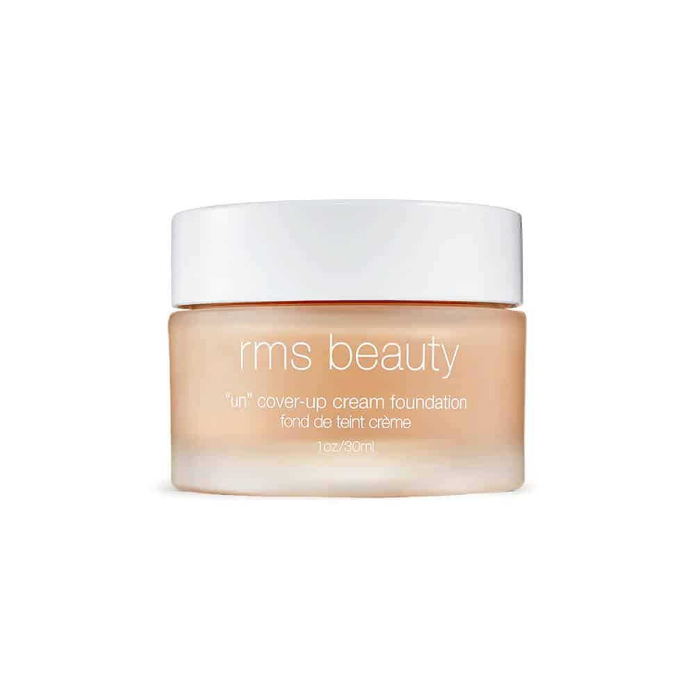 RMS UnCoverup cream foundation in warm beige jar with white lid