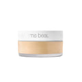 Setting powder jar, white lid with medium warm beige powder