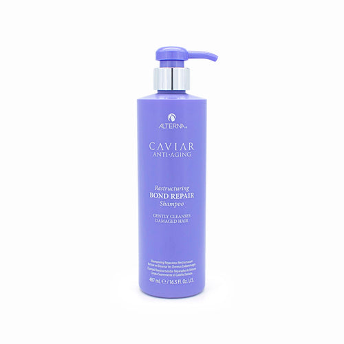 ALTERNA Caviar shampoo bottle with blue pump, 16.5 oz
