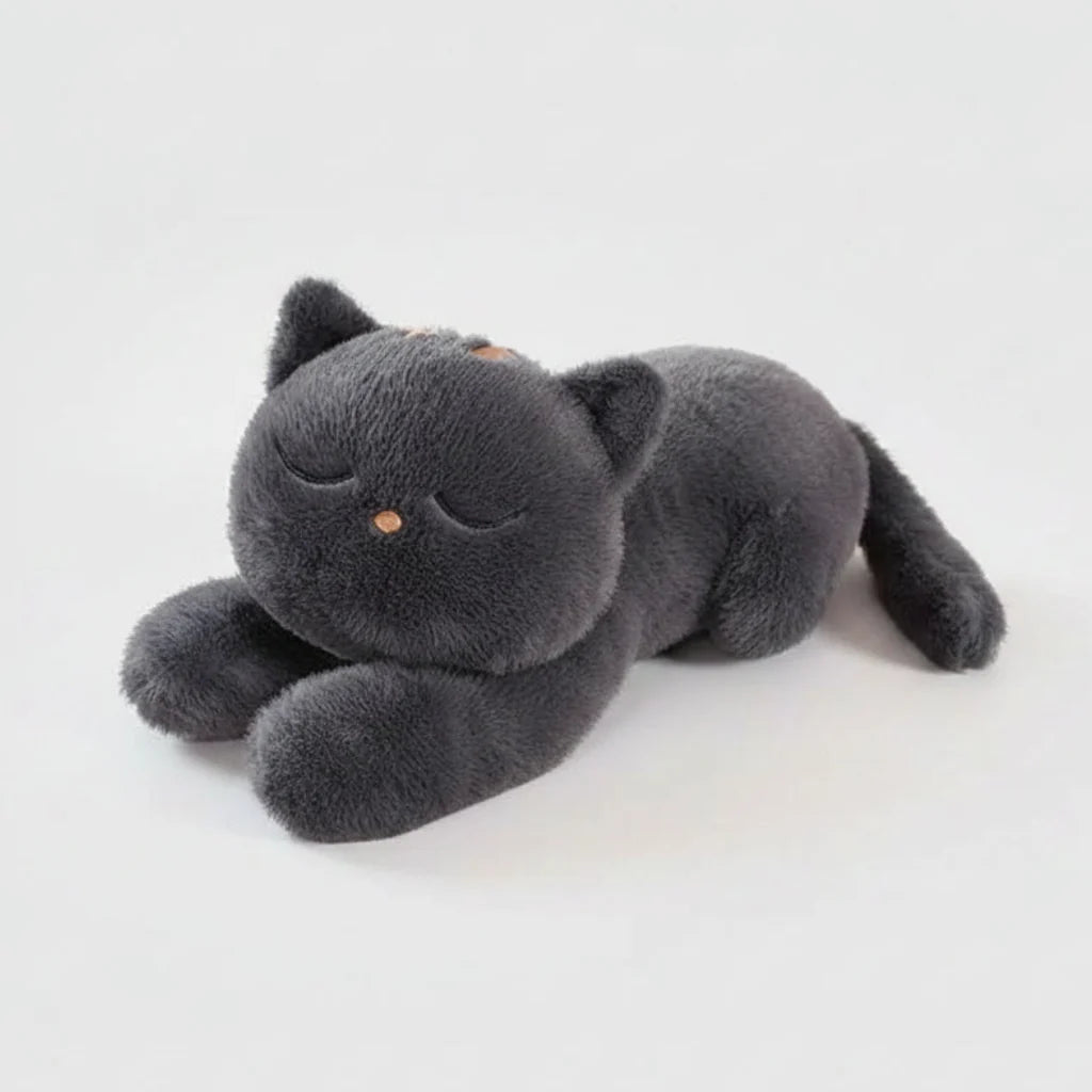 Giant Cute Lying Cat Plush Toy (23.6/35.4 in) - Soft Simulated Cat Pillow Gift