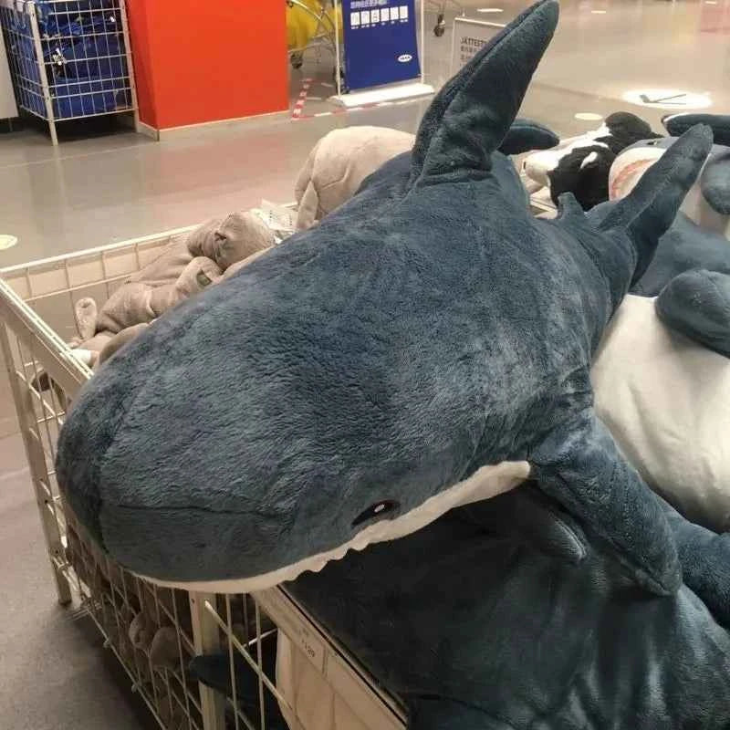 Giant Cute Shark Plush Toy (11.8-39.4 in) - Soft Stuffed Animal Reading Pillow Gift