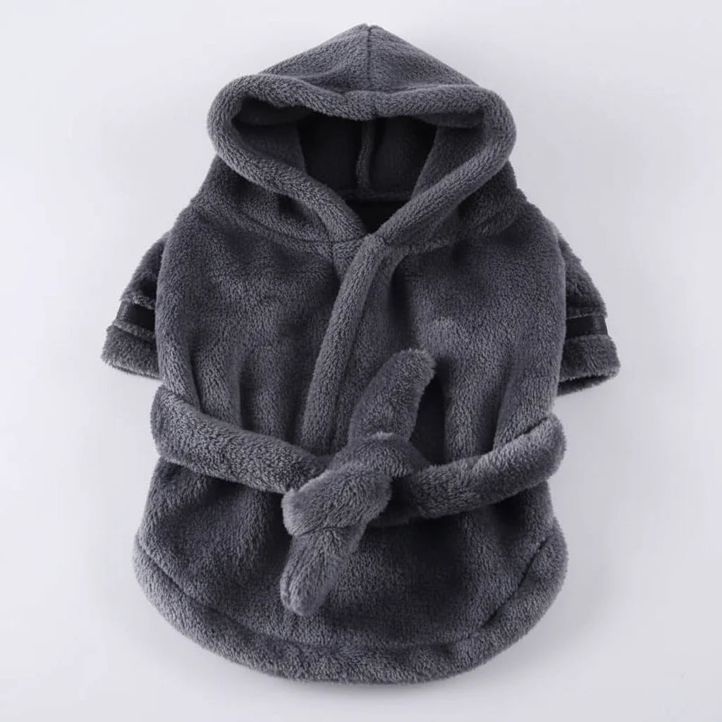 Hooded Pet Dog Bathrobe – Super Absorbent Drying Towel Pajamas