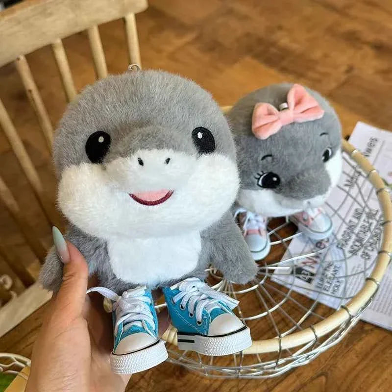 Viral Brainrot Shark Plush Doll (9.1 in) - Shoe-Wearing Telalaero Stuffed Toy Gift