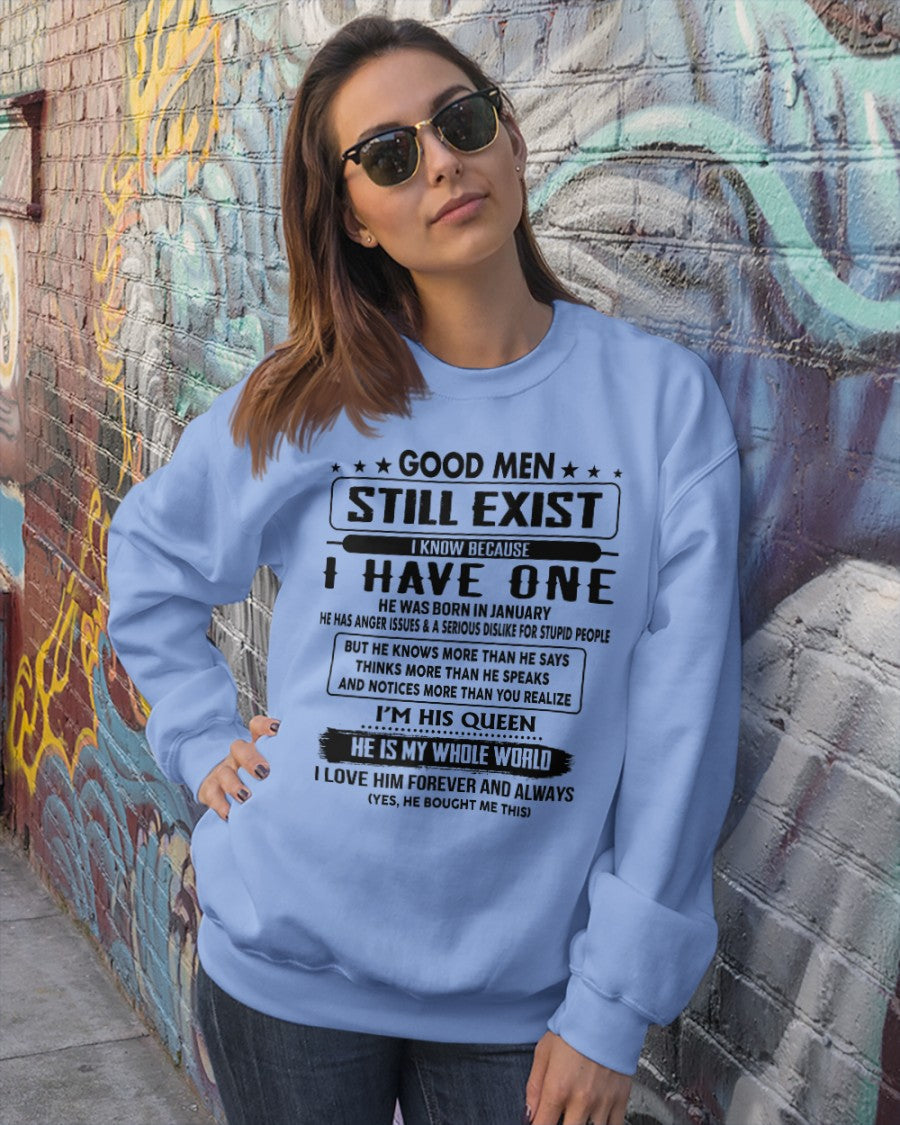 January - Good men Still Exist - gift for your girlfriend, wife from Husband - NGHL01 (SKU-GM-01)
