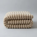 Faux Rabbit Fur Throw Blanket – Soft Warm All-Season Couch Blanket