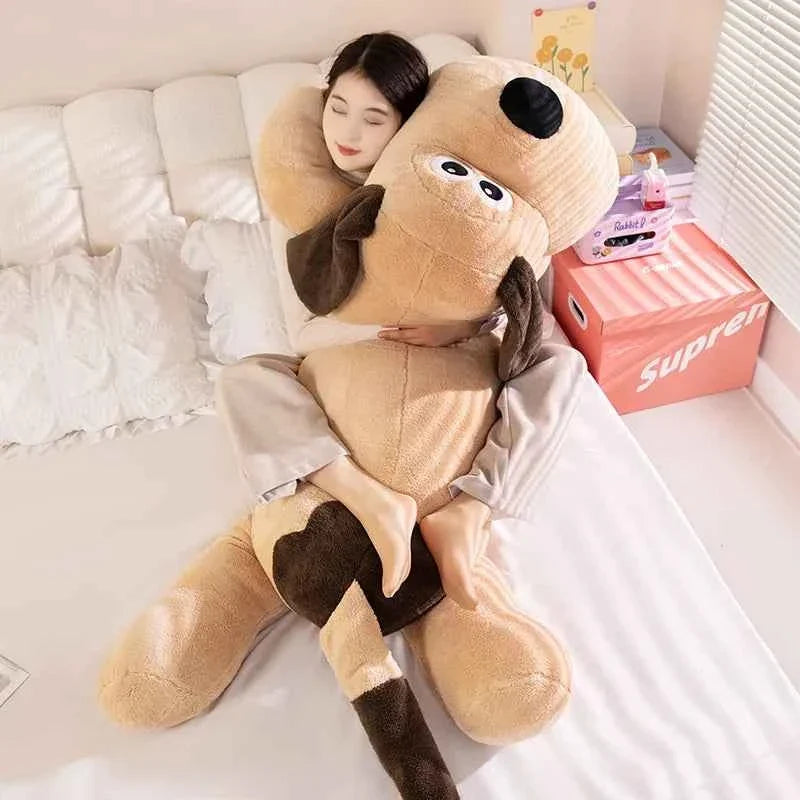 Giant Soft Long Dog Plush Pillow (31.5/39.4 in) - Cartoon Puppy Cushion Gift