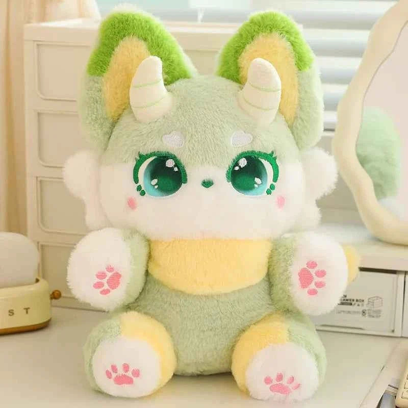 Cute Fox Plush Toy (13.8 in) - Soft Stuffed Animal Appease Sleeping Pillow Doll