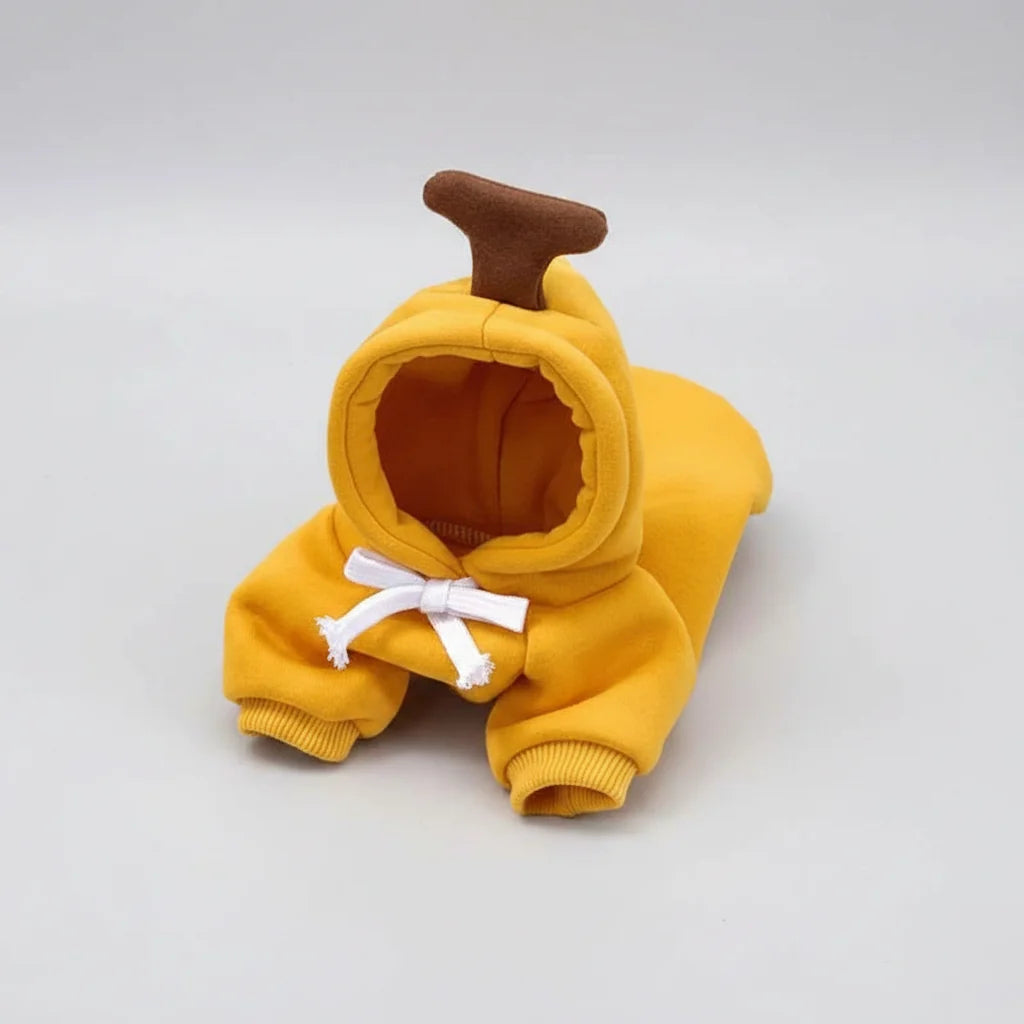 Cute Fruit Pet Hoodie Sweater – Warm Costume for Cats and Small Dogs