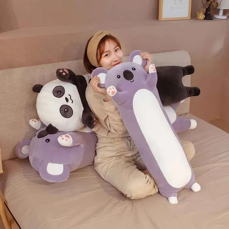Giant Panda/Koala Plush Toy (19.7-51.2 in) - Cylindrical Bolster Pillow Sleeping Friend
