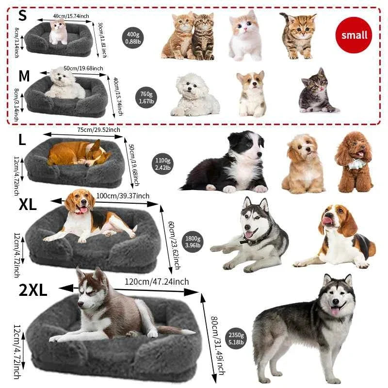 Orthopedic Dog Bed for Large Dogs – Thick Egg Crate Foam with Washable Cover