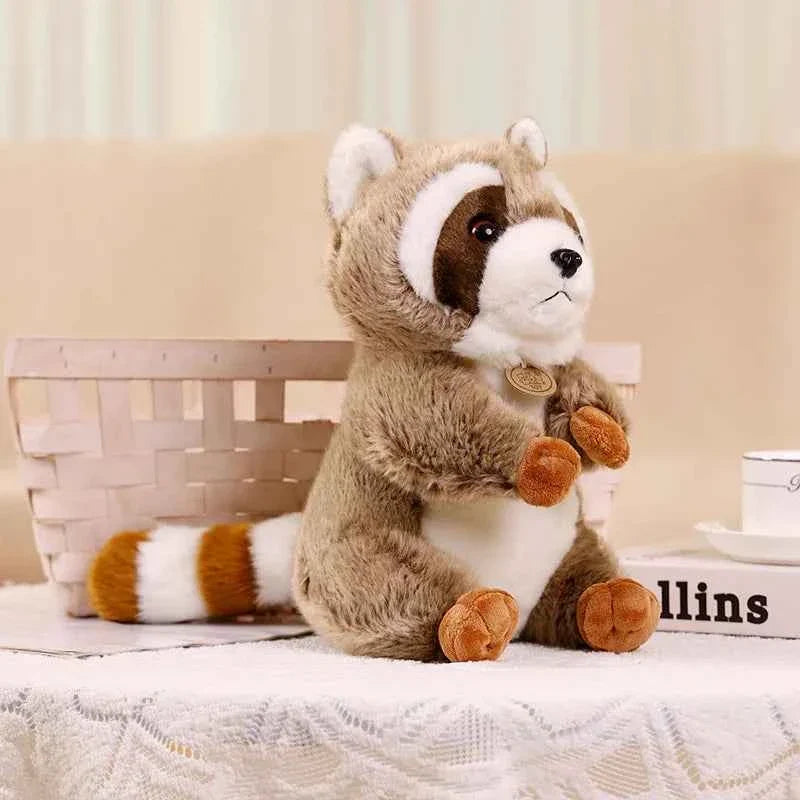 Adorable Realistic Squirrel Plush Toy - Furry Big Tail Stuffed Animal Doll Pillow Gift