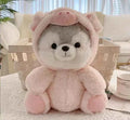 Kawaii Dog Plush Toy (7.9 in) - Anime Husky Cosplay Pig Doll Stuffed Animal Gift