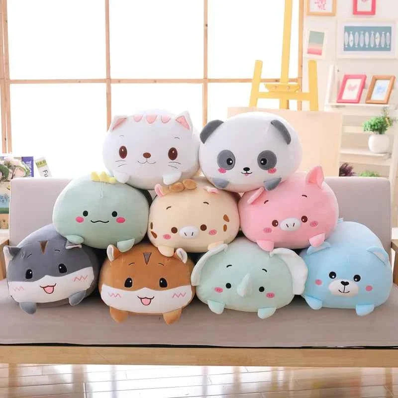Soft Animal Corner Bio Plush Pillow (11.8-35.4 in) - Cute Dog/Cat/Unicorn Cushion Gift