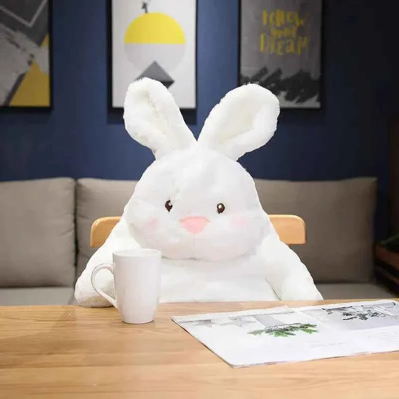 Big Lazy Rabbit Plush Doll (15.7-31.5 in) - Soft White Bunny Sleep Pillow Cushion