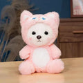 Kawaii White Bear Plush Toy (9.8 in) - Transforms into Pikachu/Stitch Soft Doll Gift