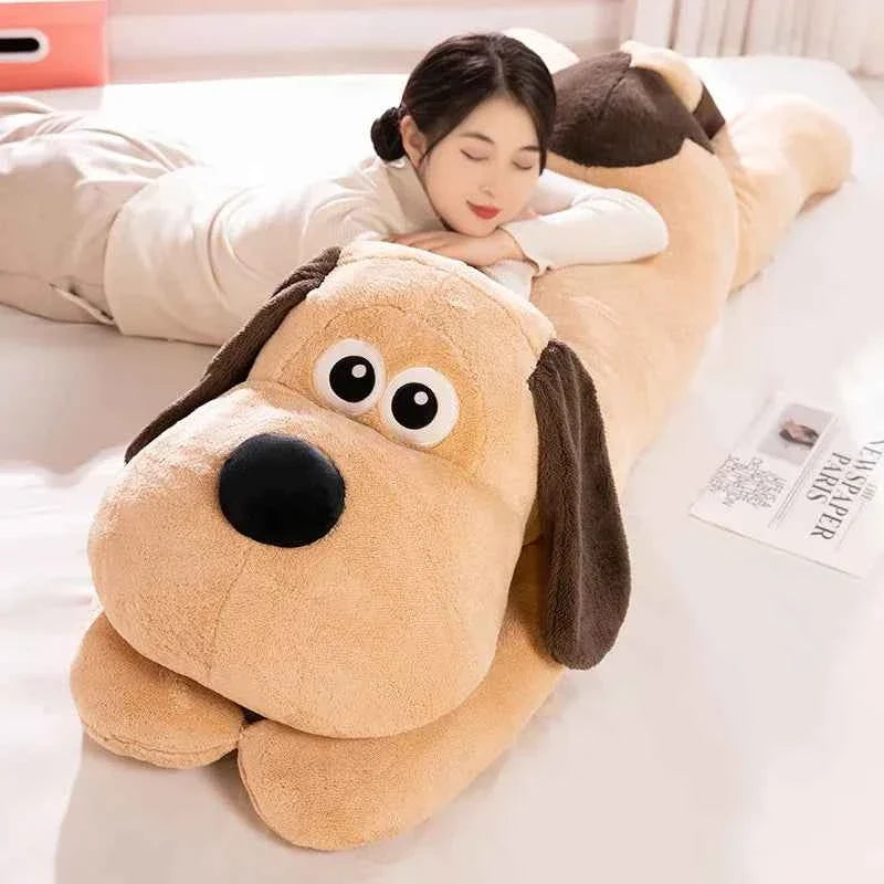 Giant Soft Long Dog Plush Pillow (31.5/39.4 in) - Cartoon Puppy Cushion Gift
