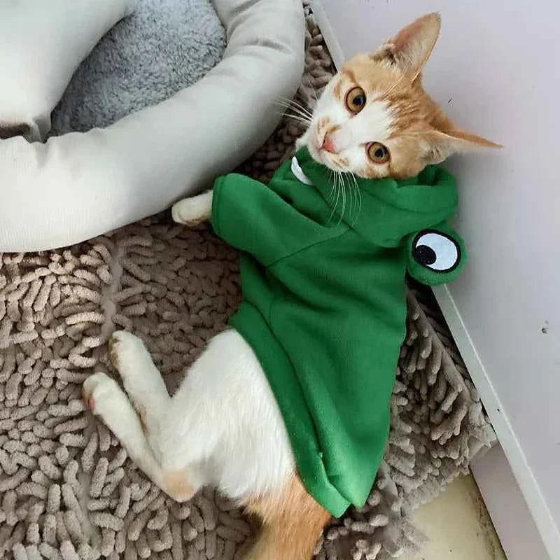 Cute Fruit Pet Hoodie Sweater – Warm Costume for Cats and Small Dogs