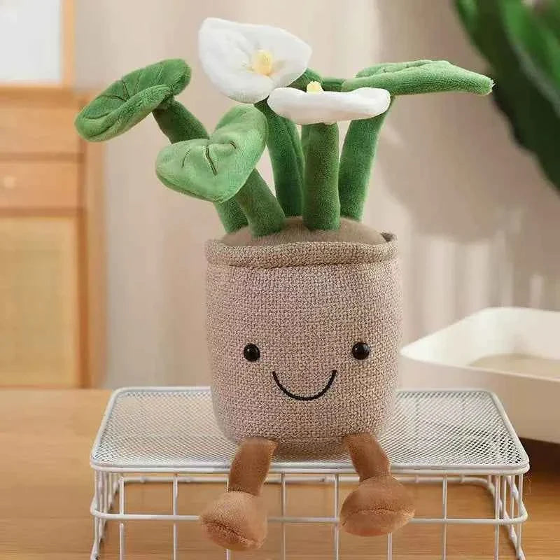 Cute Simulated Flower Plush Doll (4/13.8 in) - Cartoon Anime Backpack Pendant & Pillow Gift