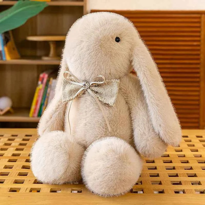 Kawaii Pink Rabbit Plush Toy (13.8 in) - Soft Stuffed Doll Pillow Cushion Gift